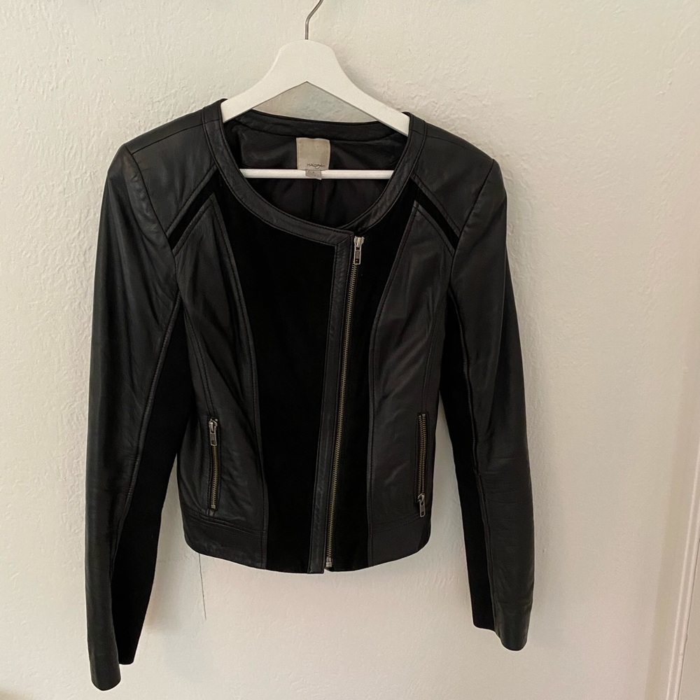 Halogen Suede And Leather Jacket - image 8